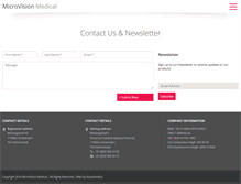 Tablet Screenshot of microvisionmedical.com